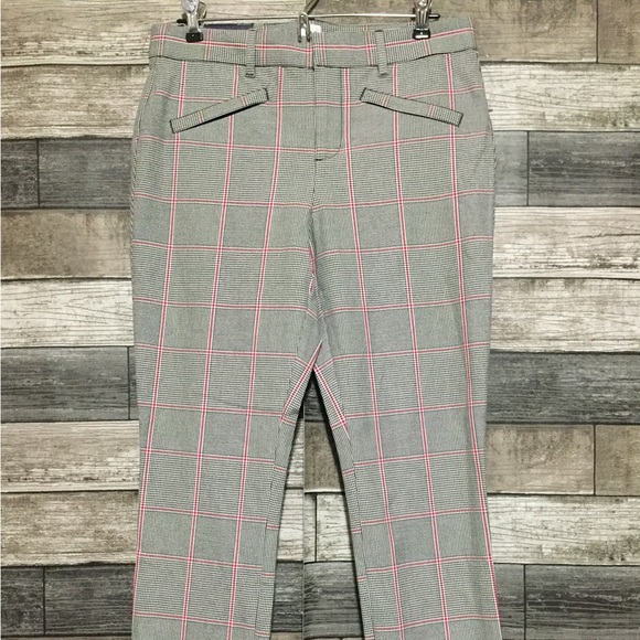 Gap Signature Skinny Ankle Plaid Pants Women’s 6 (Inseam 27) Stretch Mid Rise - Picture 5 of 11